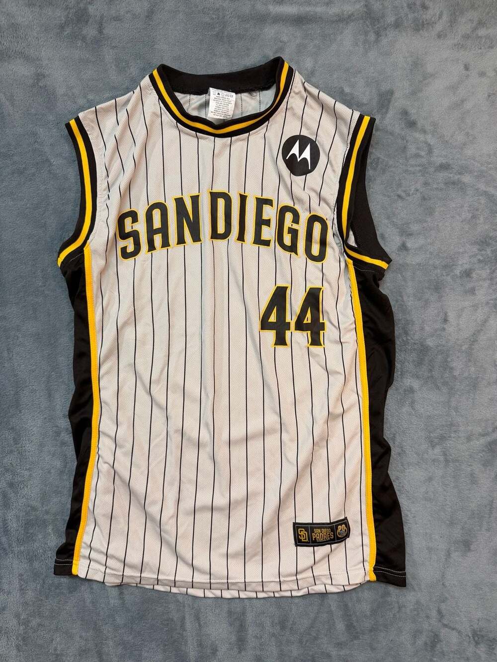 San Diego Padres Joe Musgrove Basketball Jersey Size LG White